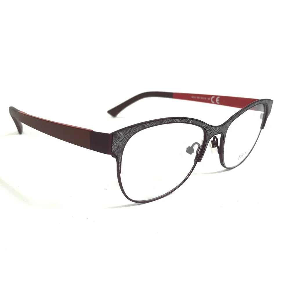 EPOS JOTA WR Eyeglasses Frames Black Purple Red Cat Eye Full Rim 50-16-140